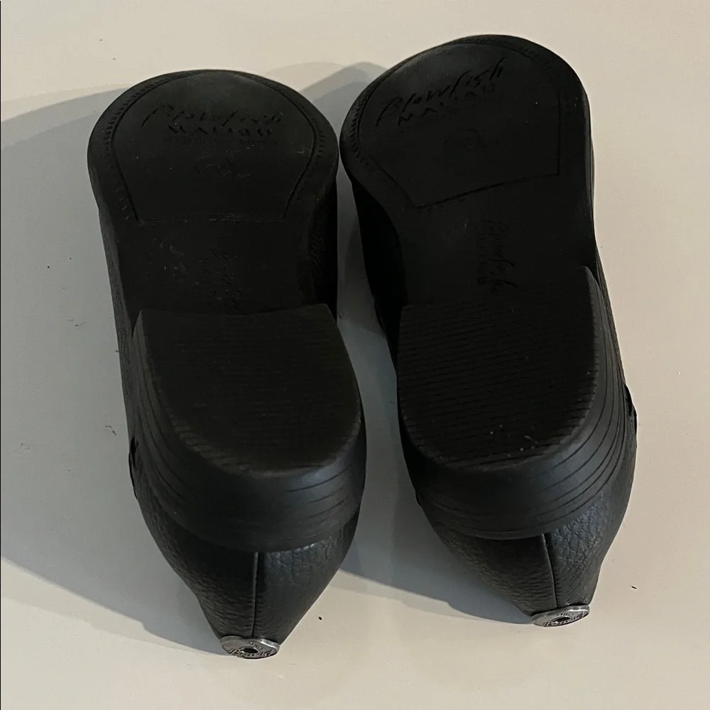 Blowfish Harper Black Loafers with Silver Studded Slip on Vegan Loafers Size 7.5